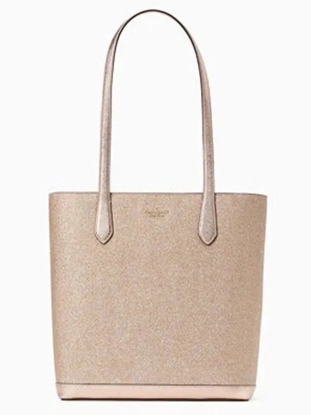 Kate Spade Tinsel Tote in Rose Gold Glitter GUC
